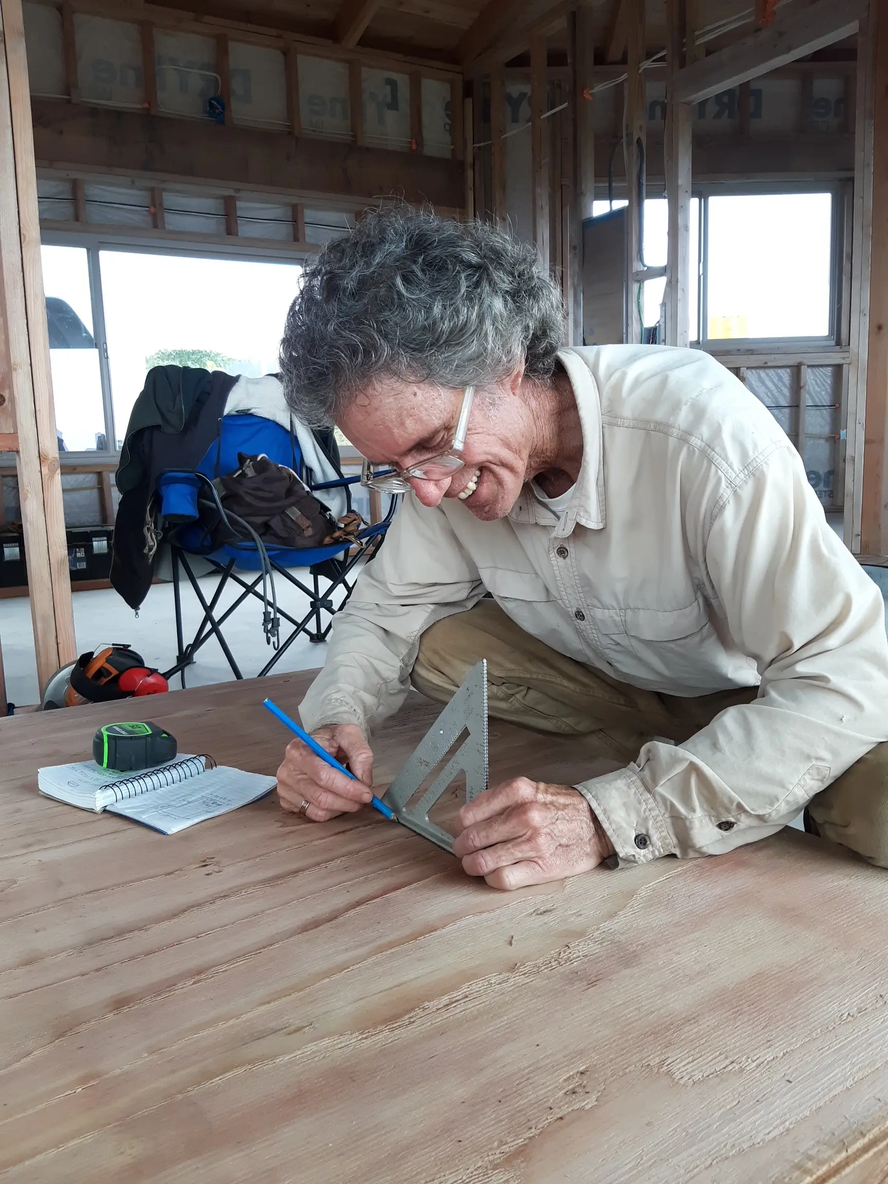 Mau designing at the ranch